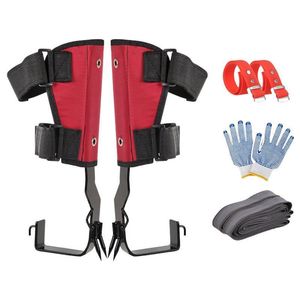 Cordas de escalada Conjunto de pregos cordão ajustável corda resgate acampamento árvore sobrevivência caça ferramenta com cinto de segurança acessório 230726