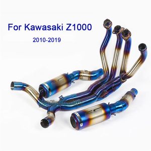 Dla Kawasaki Z1000 Ninja 1000 2010-2019 Motocykl Pełny tłumik wydechowy 338d