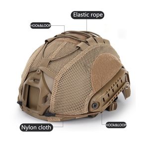 Tactical Helmets Airsoft Hunting Multicam Helmet Cover CS Wargame Sport For OpsCore FAST PJ outdoor 230726