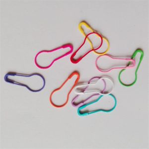 Nya färger Locking Stitch Markers - Set of 1000 Order - Pear Shaped - Totalt 10 färger 214T