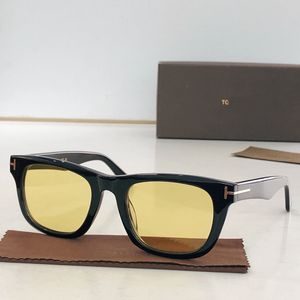 Fashion tom Sunglasses Frames Designer Sunglasse Women Mens Buffalo Horn Glasses Blue Brown Green Red Gray Square Light color Decorative Sunshade s Lunet tom fords