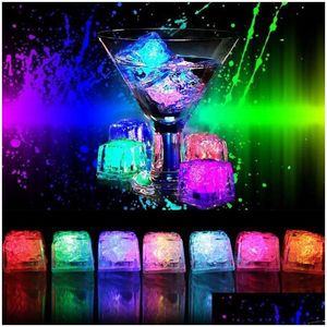 Neuheit Beleuchtung Led Polychrome Flash Party Lichter Leuchtende Eiswürfel Blinkende Dekor Leuchten Bar Club Hochzeit Drop Lieferung Dh1T9