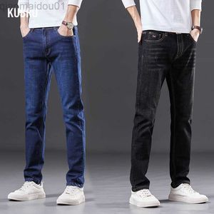 Pantaloni da uomo KUBRO Slim Straight Stretch Denim Fashion Classic Youth Business Casual da uomo Jeans Pantaloni comodi Pantnes Hombre Pants L230727