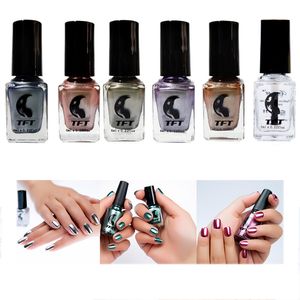 Nail Gel 6ml mirror silver metalliccolor stainless steel nail polish paint nails art stamping 230726