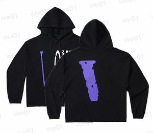 Mens Big V Hip Hop Stylist Designer Hoodies Lång ärm Vlons hoodie män kvinnliga tröjor huvtröjor