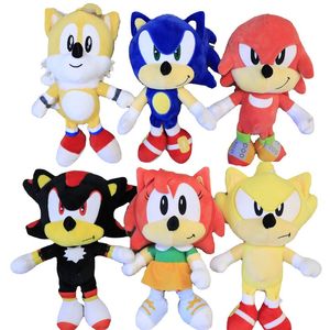 New Arrival Cartoon Animation Toy Super Sonicer Plush Toy Tarsnack Hedgehoger Stuffed Animal Doll for Children's Gift Wholesale