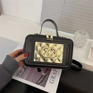 2023 Top Design Luxury Bags high quality metal mirror chain shoulder diagonal small trend makeup