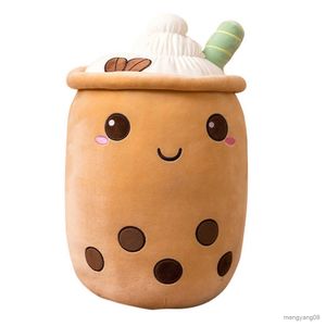 クッション/装飾的なかわいいバブルティープラッシュおもちゃスーパーソフトプラッシーぬいぐるみ人形の多目的ホームリビングルームオフィスホームテキスタイルR230727