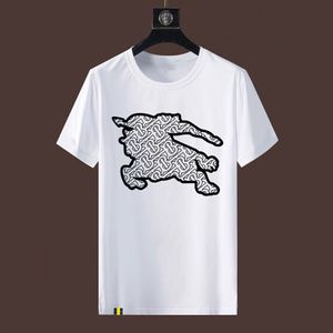 Camisetas masculinas casuais com estampa de letras de desenho animado verão 2023 gola redonda manga curta respirável moda camisetas masculinas FB076