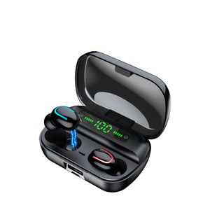 Беспроводные Bluetooth Sports Tws Наушники с водонепроницаемой и безопасной посадкой с бас -звуком в ушах для музыки, домашний офис