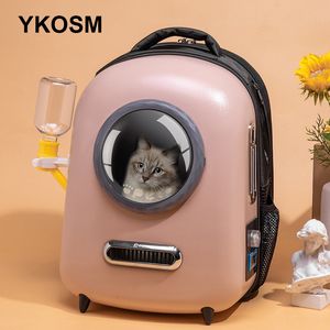 猫のキャリアクレートハウスハウスハウス屋外のペットバックパック猫用犬の通気性スペースカプセルペットキャリアバッグ宇宙飛行士ウィンドウペットトラベルバッグ子犬230727