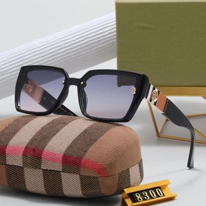 Designer-Sonnenbrillen für Damen und Herren, Mode-Modell, spezielle UV400-Schutz-Buchstaben, großes Bein, doppelter Strahlrahmen, Outdoor-Luxus-Design, Damen-Sonnenbrille 8300