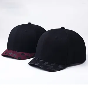 Ball Caps 3cm Short Brim Baseball Cap American Women Men Curved Small Retro Hat