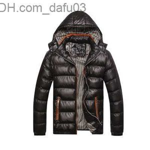 Herrarna Down Parkas 2019 Autumn Winter Hooded Jacket Men Parka quiltad vadderad vaddad vindbrytare Male Mens Jackets och Coat Parkas Overcoat M220 Z230727