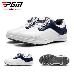 Diğer Golf Ürünleri PGM Kids Golf Ayakkabıları Su Geçir Geçirmez Kaçış Çocuklar Hafif Yumuşak Nefes Alabaç Spor Ayakkabıları XZ251 HKD230727