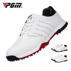 Outros produtos de golfe PGM Men Golf Shoes Anti-slip Respirável Golf Sneakers Super Fiber Spikeless Impermeável Outdoor Sports Lazer Trainers XZ149 HKD230727