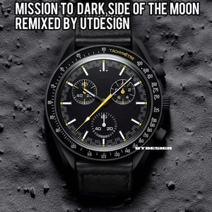 Bioceramic Planet Moonswatch Herren Uhren Vollfunktion Quarz Chronograph Designer Uhr Mission für Mercury 42mm Luxus Uhr Limited Edition Armbanduhr 2024 2024
