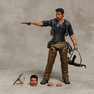 Action Toy Figures NECA Uncharted 4 A thief's end NATHAN DRAKE Collection Action Figure Movie Model Toy 230726