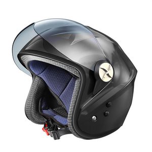 Hełm motocyklowy Solar Smart Bluetooth Locomotive Half Helmets Wentylatory Electric Pojazd wyruszył Motocross Motorcycles ATV Cross 3398
