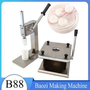 Máquina manual para fazer pão recheado a vapor em aço inoxidável Máquina Baozi manual Momo Máquina para fazer pão Máquina formadora de pão