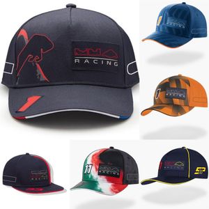 2023 Новые гоночные кепки F1 Мужские шляпы. Подходит для солнечной шляпы Формула 1 Вышитая бейсболка на открытом воздухе Sports Cap270s