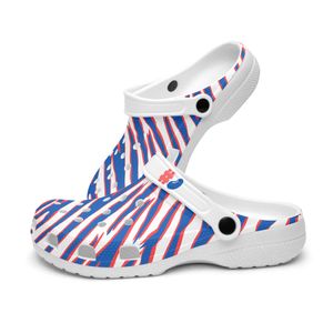 Diy shoes slippers mens womens white blue intersect stripe sneakers trainers 36-48