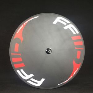 Full Disc Wheels FFWD Carbon Road Disc Wheel 700c Clincher Tubular Bike Wheel For Track Bike And Road Bicycle280J