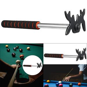 Billard-Queues, einziehbarer Billard-Pool-Queue-Stick mit abnehmbarem Kunststoff-Brückenkopf, Edelstahl, tragbar für Indoor-Wettbewerbe, 230726