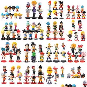 Cartoon Figures Mini Figurine Pvc Cute Model Figure Toys Doll Kids Gift C0220 Drop Delivery Gifts Action Dh4Zd