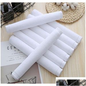 Towel Cotton Washcloths Small Square Towels Garten Pure Cottons Children White Drop Delivery Home Garden Textiles Otppf