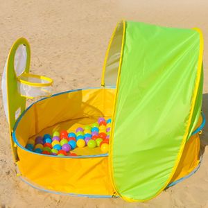 Lapide pieghevole per bambini pieghevoli per bambini in piscina all'aperto piscine anti -sole per bambini per bambini gioco da bagno per bambini con cestino a sfera