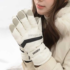 スキーグローブ女性冬のスキーグローブ防水タッチスクリーンスノーボード風力防止暖かい雪の登山ガールスポーツのためのサイクリングHKD230727