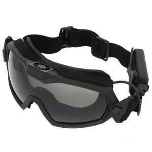 Наружные очки для очков пейнтбол прозрачные линзы Airsoft Goggles с микропоклонной защитой глаз.