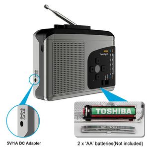 Rádio ezcap fita original walkman cassete player am/fm gravação de rádio, cassete para mp3 conversor para cartão micro sd caixa de cartão de captura de áudio