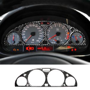 Interiör Carbon Fiber Car Dashboard Instrument Panel SCREE Protective Trim Sticker Car Styling för BMW E46 M3 1998-2005297W