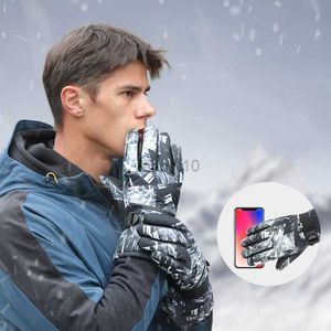 Guanti da sci Guanti da sci Moto impermeabile Touchscreen Fleece Snowboard termico Motoslitta Uomo Donna Inverno Snow Bike Guida Escursionismo HKD230727