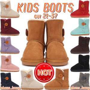 çocuklar uggslies wgg tasarımcı klasik orijinal deri kar botları genç kızlar erkekler Avustralya Yaka yürümeye başlayan çocuklar bebek çocuk ayakkabı wggs yüksek topuk çorap y6hw#