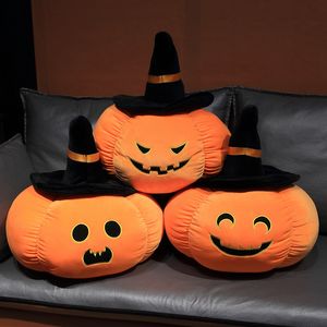 Halloween tecknad spoof pumpa docka plysch leksak ner bomull plysch leksak kast kudde gåva