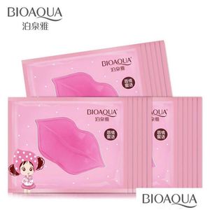 Andra hälsoskönhetsartiklar Bioaqua Crystal Collagen Facial Lip Mask Moisture Essence Care Care Pads Pad Gel Drop Delivery DH8WJ