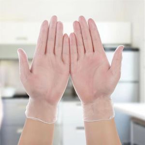 S M L Белые ПВХ одноразовые перчатки ежедневно используют чистящие перчатки одноразовые виниловые перчатки порошок домашний сад защитный Glove224y