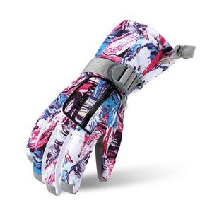 Ski Gloves Winter Family Ski Gloves Girls Boys Waterproof Warm Gloves Men Women Kids Windproof Sports Skiing Snowboarding Climbing Gloves HKD230727