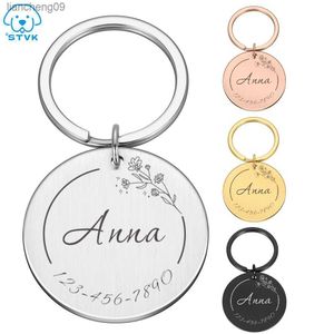 4 Farben personalisierte Waldherz Anti-verlorene Hunde-ID-Tags Geschenk für Hundeliebhaber Haustierhalsband-Tags für Hundebesitzer Haustiermarke Welpenmarke L230620