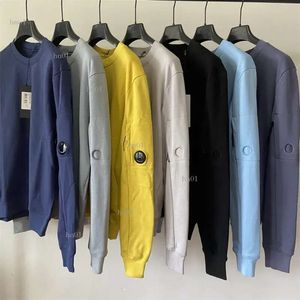 22SS Erkekler Bir Lens Gözlük Ceket Markası Hoodies Sıradan Lon Sleeve Jumbers Desiner Cp Üst Sweatshirt Erkek Kaputu O-Neck Pullover S4