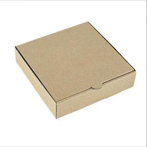 Bandejas de papelão para pizza Suporte Recipientes para pizza Estojos de papelão ondulado Descartáveis Kraft Take Out