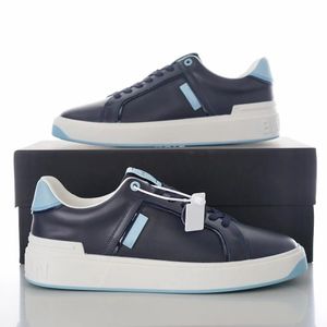 Itália Designer Branco Preto Graffiti Couro B-Skate Casual Tênis Tênis Homens Conforto Homem Skate Caminhada Festa Casamento EU38-46.BOX