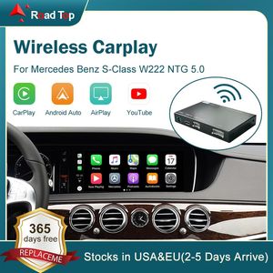 CarPlay sem fio para Mercedes Benz S-Class W222 2014-2018 com Android Auto Mirror Link AirPlay Car Play Functions322J