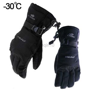 Luvas de esqui Luvas de esqui masculinas Motocicleta de snowboard Motorcycle Motorcycle Luvas de inverno à prova d'água à prova de vento luvas de neve unissex HKD230727