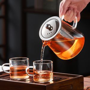 Water Bottles GIANXI Heat Resistant Glass Teapot Chinese Kung Fu Tea Puer Set High Quality Convenient Coffee Pot 230727