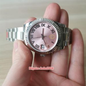 Topselling Ladies BPF zegarek 126234 36 mm stal nierdzewna 316L Róż rzymski szafirowa bransoletka Oster Automatyczna mechaniczna 238Y