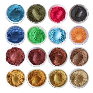 Paznokcie Glitter 500G kolorowy perłowy proszkowy pigment farba farba Poliska Poliska miki Perl Dye